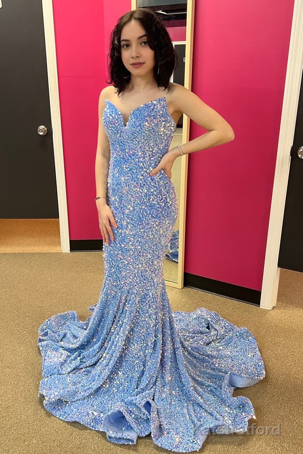 Black Sweetheart Mermaid Prom Dress