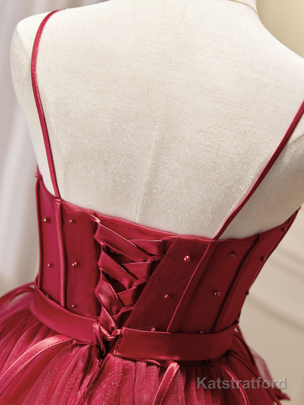 Mini/Short Burgundy Prom Dress, Puffy Cute Burgundy Homecoming Dress