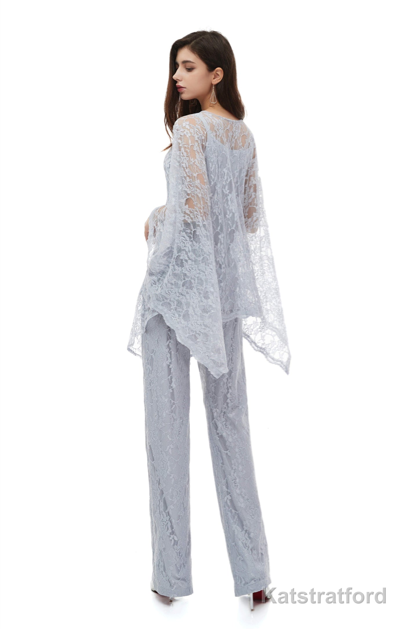 Mother of The Bride Plus Size Pant Suit Jacket Pant Chiffon Pant Set