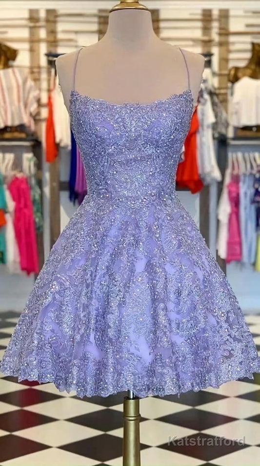 Short Homecoming Dresses, Formal Lace Dresses, For Teens