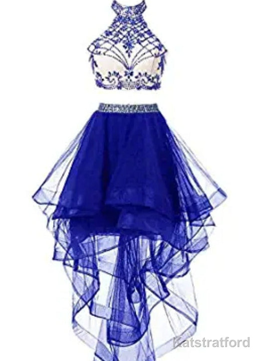 Cheap homecoming dresses Two Pieces Classy Homecoming Dress