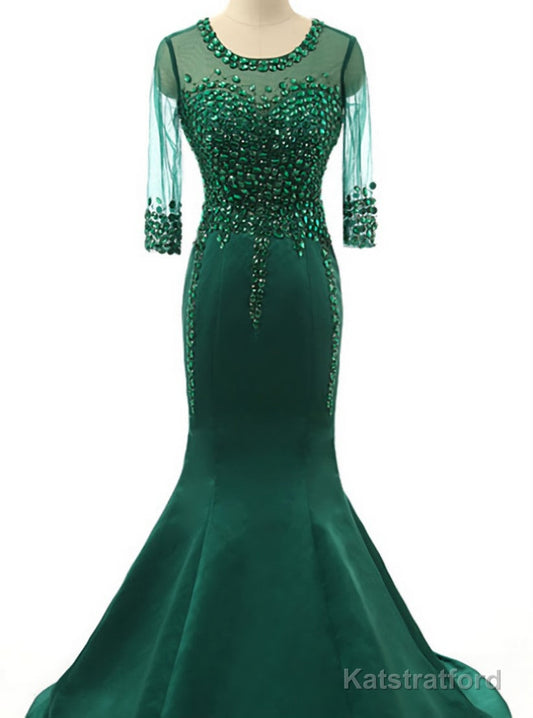 Fashion Transparent Evening Dress Real Photos Prom Dresses