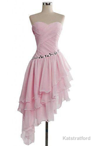 mismatched prom dress pink prom dress chiffon prom dress cheap prom dress party dresses