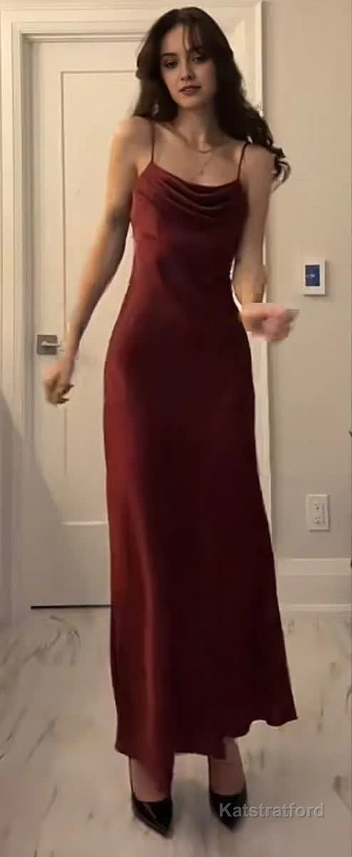Modest Mermaid Straps Burgundy Prom Dress