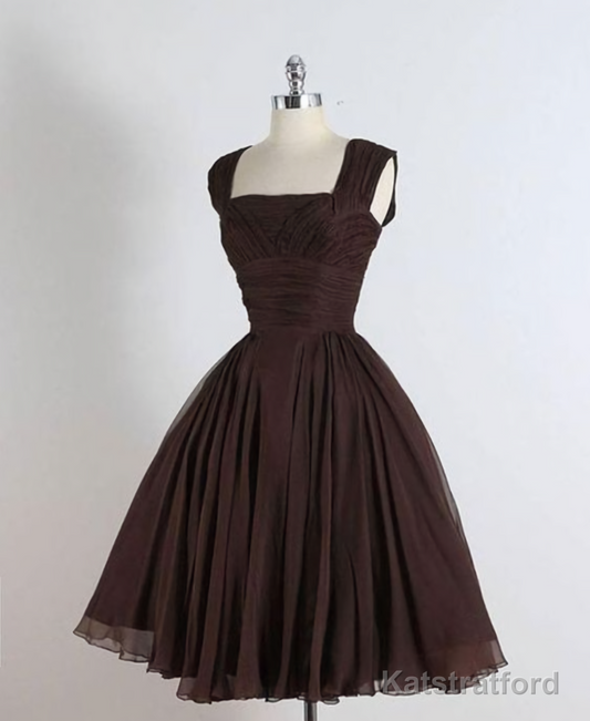 unique chiffon Retro short Evening Dresses
