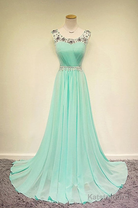 Simple Chiffon Long Cheap Modest For Teens Elegant Prom Dresses