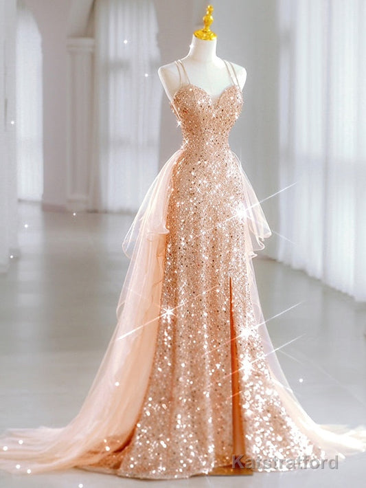 A-Line Prom Dresses Sparkle & Shine Dress Wedding Guest Sweet 16 Floor Length Sleeveless Sweetheart Tulle with Sequin Masquerade Dress