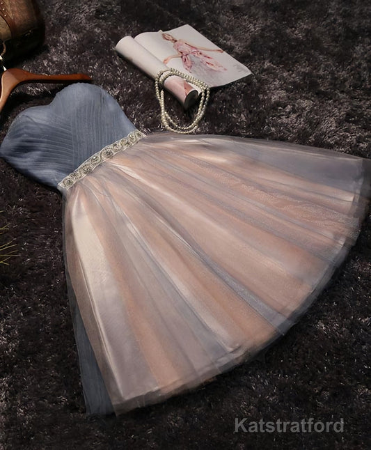 Cute A Line Sweetheart Neck Short Prom Dress, Homecoming Dresses